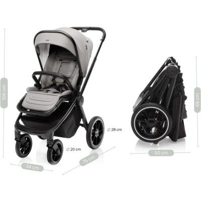 ZOPA Set Move Cross 3 + hluboká korba Move XL 3 + adaptéry, Toffee Brown Toffee Brown