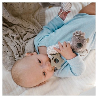 Plyšová hračka s pískátkem a kousátkem Koala Coco, šedá