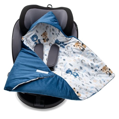 8596164163603_Zateplená zavinovačka do autosedačky New Baby blue