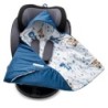 Zateplená zavinovačka New Baby zajistí miminku bezpečí a teplo na cestách. Má otvory na 5bodové pásy a zapínání na suchý zip. Ideální do autosedačky, na procházky i převoz z porodnice.