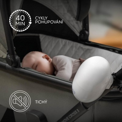 ZOPA Houpadlo kočárku Eggy nabíjecí, White White