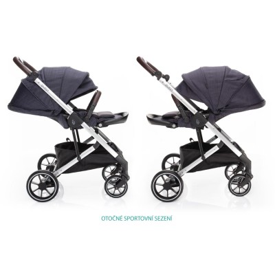 ZOPA Set kočárek Quest+ korba+ adaptéry, Midnight Navy/Silver Midnight Navy/Silver