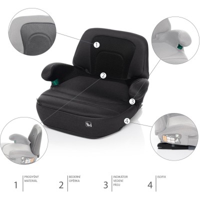 ZOPA Autosedačka iBooster i-Size, Night Black Night Black