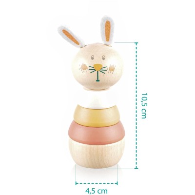 ZOPA Dřevěné nasazovací zvířátko, Rabbit Rabbit
