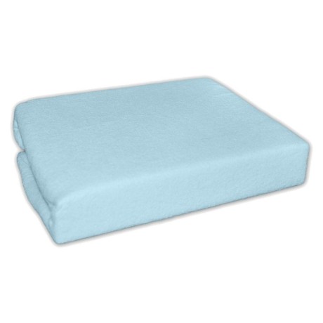 8596309130712_Froté prostěradlo do postýlky 120x60cm - modré