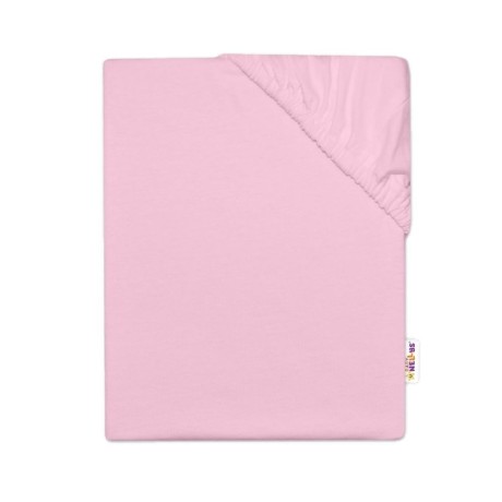 8596309204406_Dětské jersey prostěradlo do postýlky - sv. růžová
