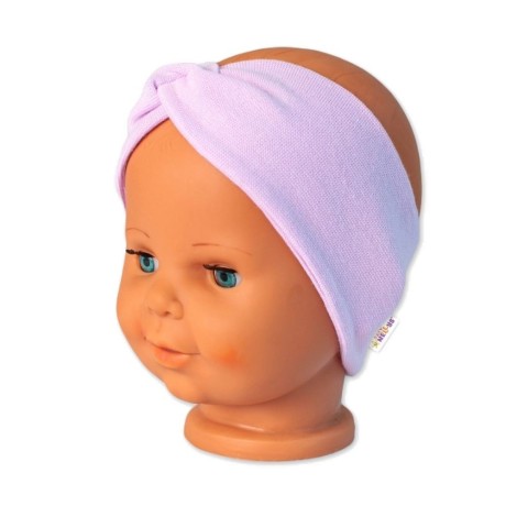 8596309302157_Baby Nellys Bavlněná čelenka dvouvrstvá