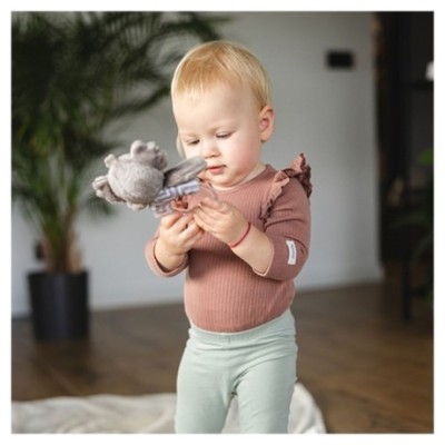 Plyšové chrastítko s kousátkem Koala Coco, šedá