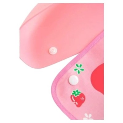 Silikonový bryndáček s kapsičkou Žirafa, zelený