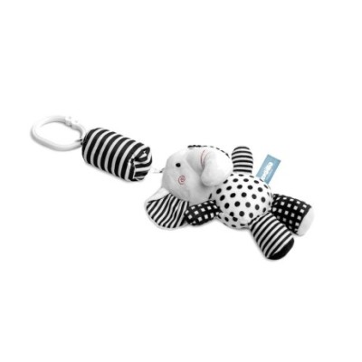 Závěsná hračka nejen do kočárku BLACK&WHITE - Slon