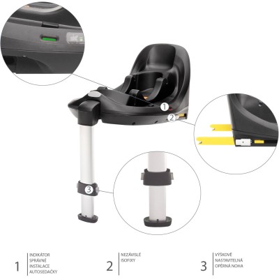 ZOPA Autosedačka XM Plus i-Size bundle, Boss Grey Boss Grey