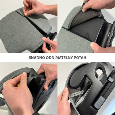 ZOPA Autosedačka iBooster i-Size, Boss Grey Boss Grey