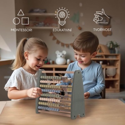 ZOPA Dřevěné oboustranné počítadlo