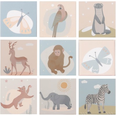 ZOPA Dětské stohovací kostky kartonové 10ks