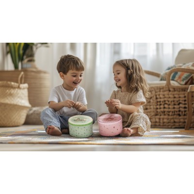 ZOPA Dřevěný dětský bubínek, Mint Mint