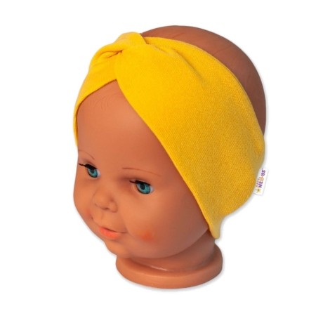 8596309302348_Baby Nellys Bavlněná čelenka dvouvrstvá