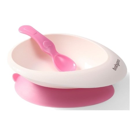 5901435413791_Miska s přísavkou a lžičkou - bílá