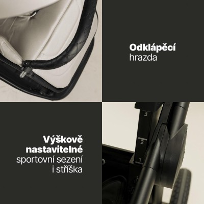 ZOPA Set Move Cross 5 + hluboká korba Move XL 5 + adaptéry, Rocky Green Rocky Green