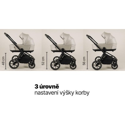 ZOPA Set Move Cross 5 + hluboká korba Move XL 5 + adaptéry, Rocky Green Rocky Green