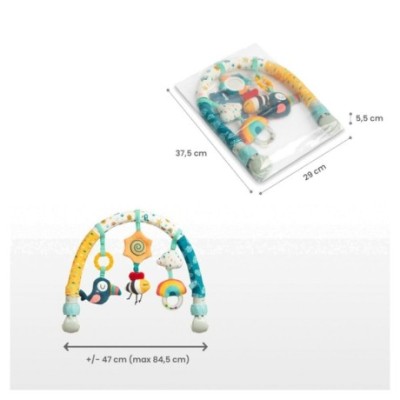 Plyšový oblouk s hračkami - Duha