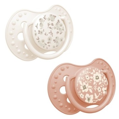LOVI Dudlík silikonový dynamický BLOSSOM 6-18m 2 ks holka