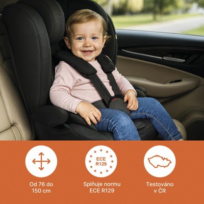 ZOPA Autosedačka Alfa R129, Black Black