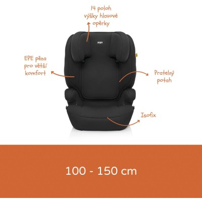 ZOPA Autosedačka Beta i-Size isofix, Black Black