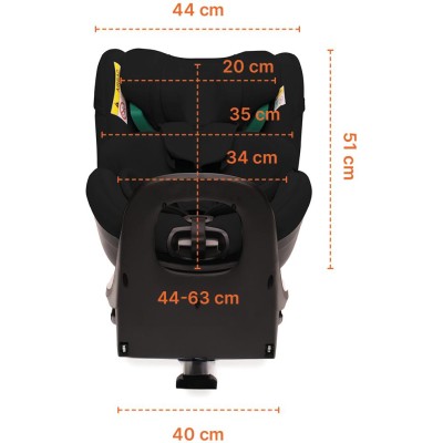 ZOPA Autosedačka Voyager Maxi, Night Black Night Black