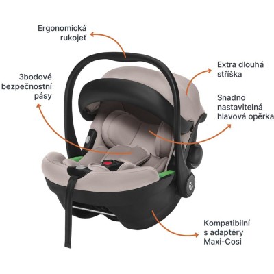ZOPA Autosedačka XM Plus i-Size bundle, Toffee Brown Toffee Brown