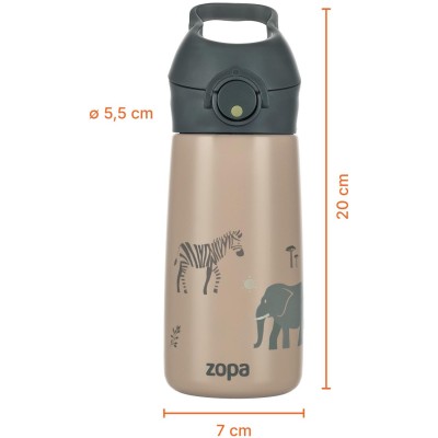 ZOPA Termoska na pití s pítkem 400 ml, Mountains Mountains