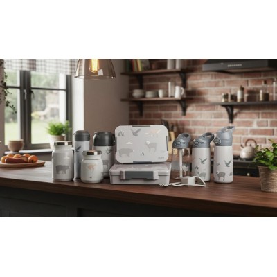 ZOPA Termoska na pití s pítkem 400 ml, Mountains Mountains