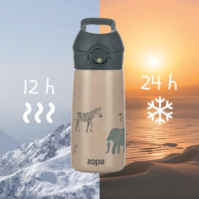ZOPA Termoska na pití s pítkem 400 ml, Safari Safari