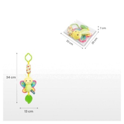 Závěsná hračka, chrastítko - Ptáček