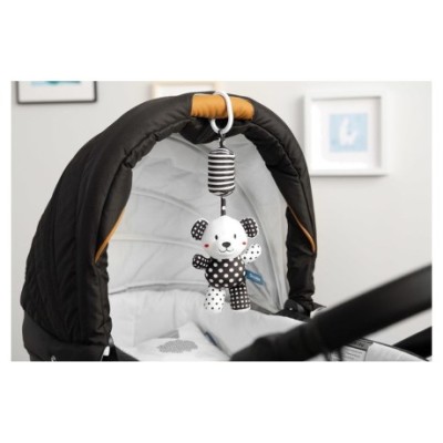 Závěsná hračka nejen do kočárku BLACK&WHITE - Medvídek