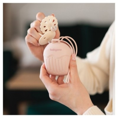 Silikonové pouzdro na dudlík - růžové