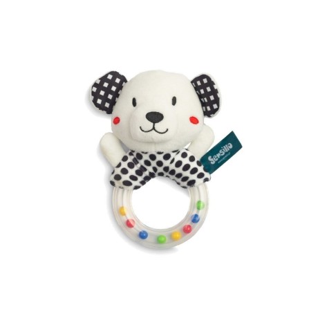 5903076320049_Senzorické chrastítko black&white - Medvídek