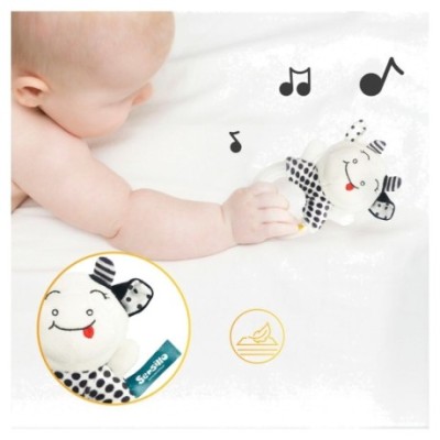 Senzorické chrastítko black&white - Lev