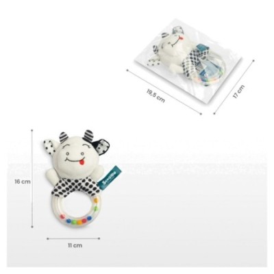 Senzorické chrastítko black&white - Lev