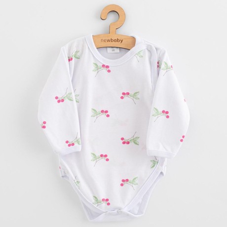 Kojenecké celorozepínací body New Baby Classic II raspberry