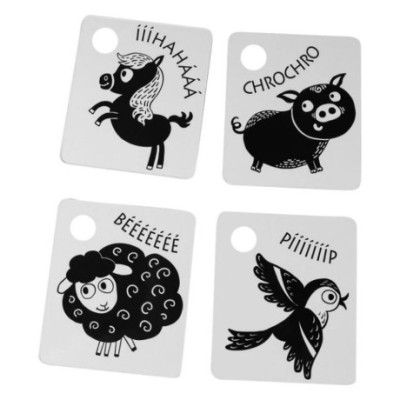 Profibaby černobílé kontrastní kartičky zvířátek