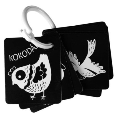 Profibaby černobílé kontrastní kartičky zvířátek