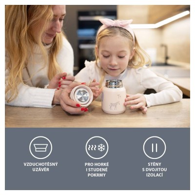 ZOPA Termoska na jídlo 300 ml, Candy pink Candy pink