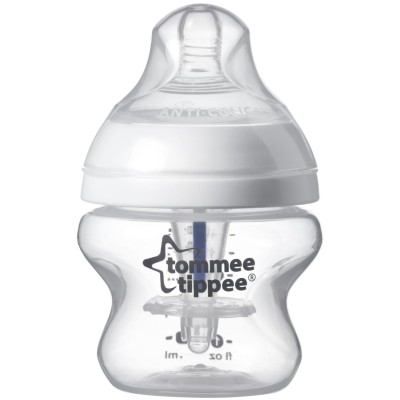 TOMMEE TIPPEE Kojenecká lahev advanced, ANTI-COLIC, pomalý průtok, modrá, 0+, 150 ml, 1ks