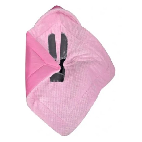 Duet baby dětská deka do autosedačky růžová oteplená