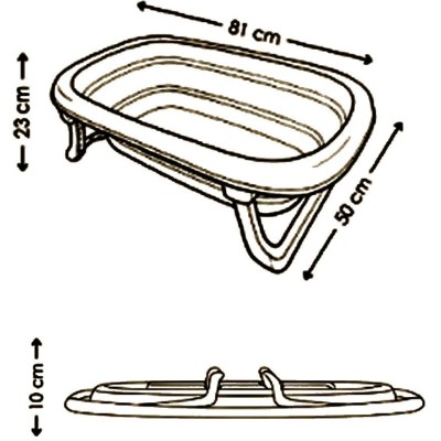 Skládací vanička Tega Baby grey