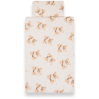 2-dílné ložní povlečení New Baby Love Teddy Bear 90/120 cm beige