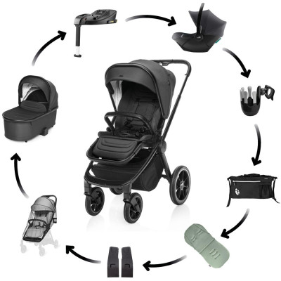 ZOPA Maxi set Kočárek Move Cross 3, All Black All Black