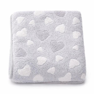 Dětská deka New Baby 80x90 heart grey