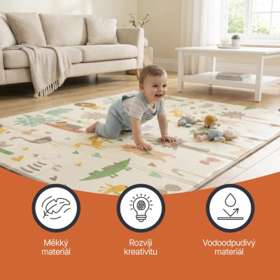 ZOPA Multifunkční pěnová skládací podložka oboustranná 180x120, Forest Forest