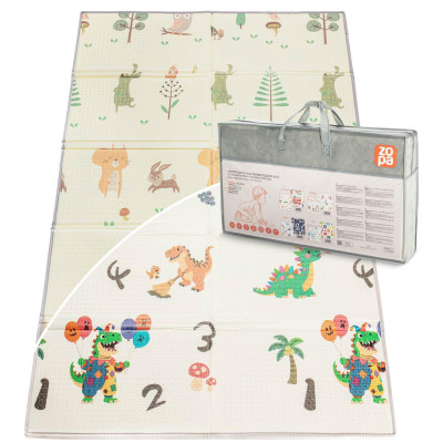 ZOPA Multifunkční pěnová skládací podložka oboustranná 180x120, Forest Forest